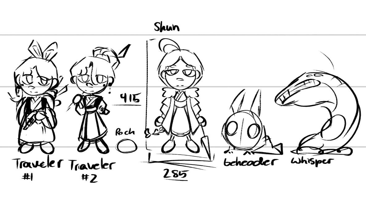 Character Lineup sketch
