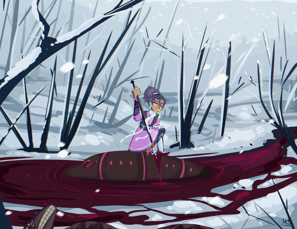 Bee Killing Whisperer Illustration